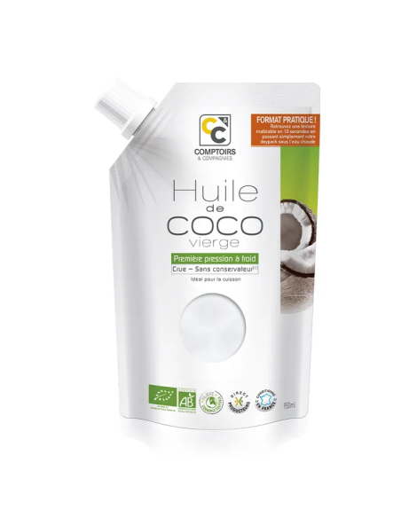 Aceite De Coco Virgen Ecológico - (Comercio Justo) 950Ml (2) 950Ml de Comptoirs & Compagnies