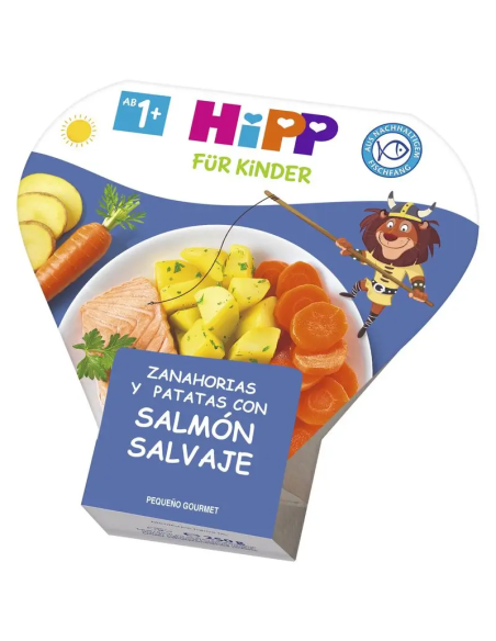 Pack 6 Uds. Zanahorias Y Patatas Con Salmón Salvaje 250 g  de Hipp