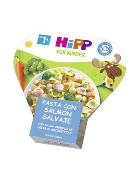 Pack 6 Uds. Pasta Con Salmón Y Salsa De Hierbas Aromáticas 250 g  de Hipp