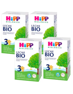 Pack 4 Uds. Leche 3 De Crecimiento Bio 500 g  de Hipp