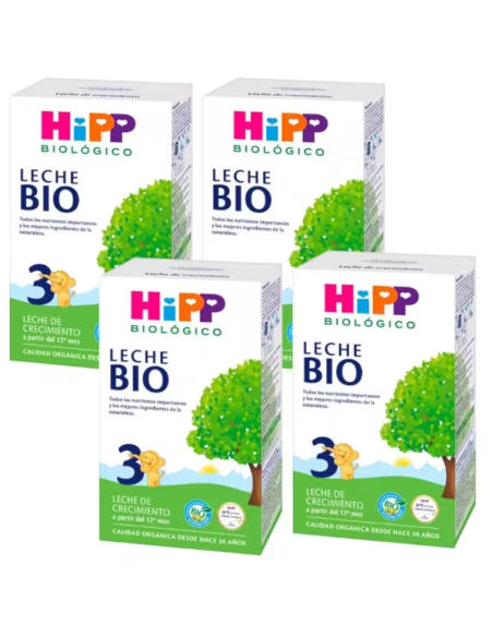 Pack 4 Uds. Leche 3 De Crecimiento Bio 500 g  de Hipp