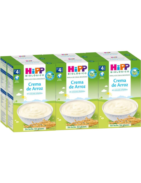 Pack 6 Uds. Crema De Arroz Sin Gluten Bio 200 g  de Hipp