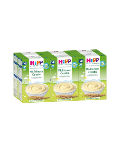 Pack 6 Uds. Mis Primeros Cereales Sin Gluten Bio 200 g  de Hipp