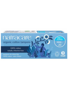 Pack 20 Uds. Tampón Regular Sin Aplicador 10/u  de Natracare