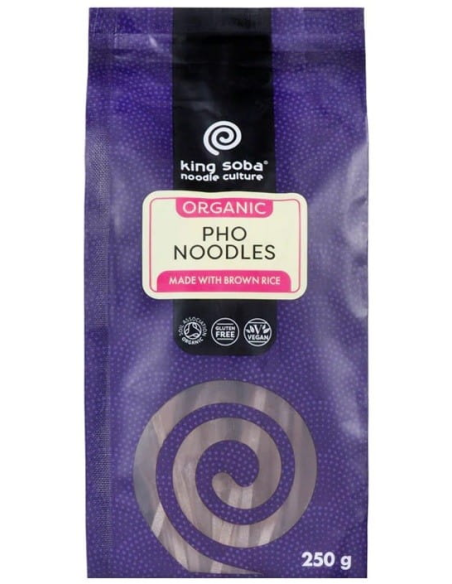 Noodels Pho De Arroz Integral Sin Gluten Bio, 250 G de King Soba