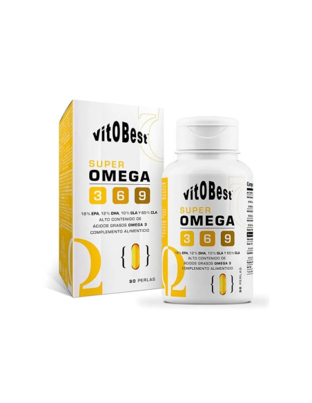 Super Omega 3-6-9 1200 mg 90 Perlas de Vbyotics