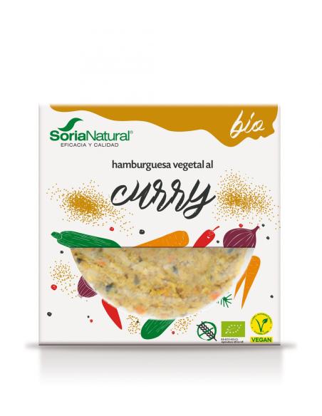 Pack 3X2 Hamburguesa Vegetal Al Curry Bio Alecosor Soria Natural
