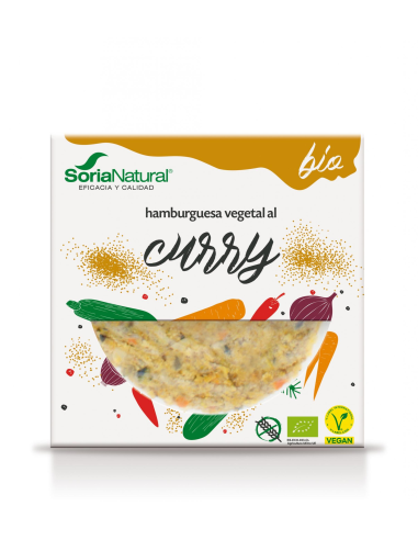 Pack de 2 ud Hamburguesa Vegetal Al Curry Bio de Alecosor Soria Natural