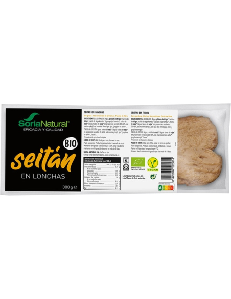 Pack 3X2 Seitan Lonchas 300 Grs. Alecosor Soria Natural