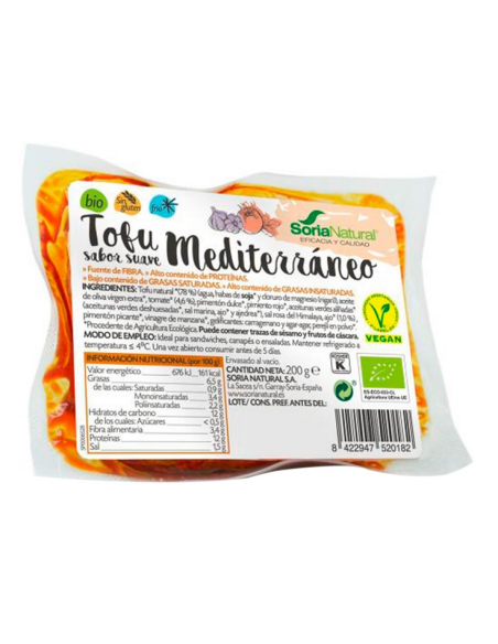 Pack 3X2 Tofu Mediterraneo Sabor Suave Alecosor Soria Natural