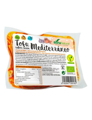 Pack de 2 ud Tofu Mediterraneo Sabor Suave de Alecosor Soria Natural