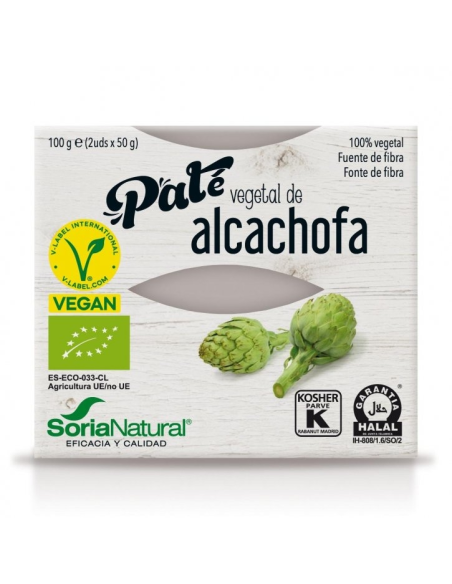 Pack 3X2 Pate Vegetal De Alcachofa 2 X 50 Grs Alecosor Soria Natural