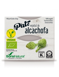 Pack de 2 ud Pate Vegetal De Alcachofa 2 X 50 Grs de Alecosor Soria Natural