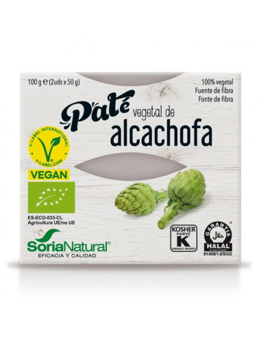 Pack 2 Pates Vegetales de Alcachofa Alecosor 2x50g Soria