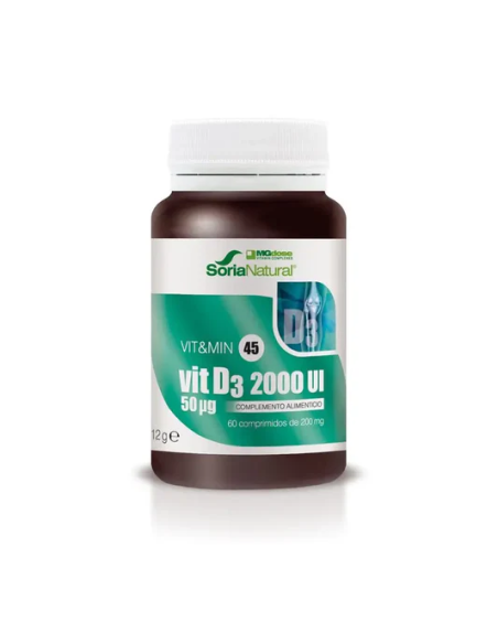 Pack 2 Vitamina D3 2000 UI - 60 Comprimidos Mgdose