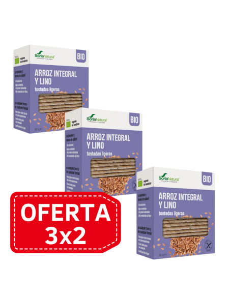 Pack 3X2 Tostadas De Arroz Alecosor Soria Natural