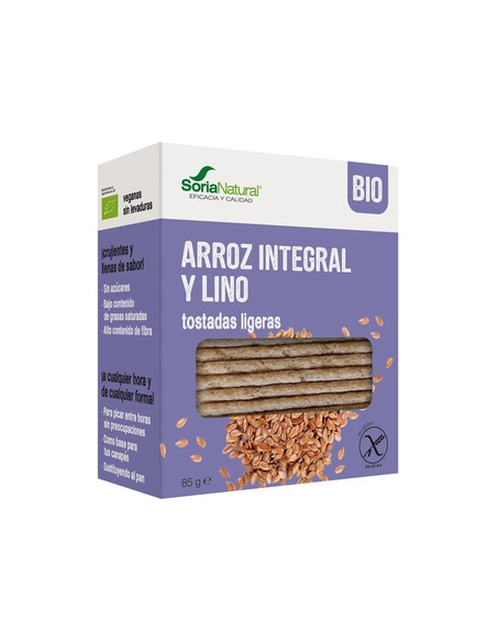 Pack 3X2 Tostadas De Arroz Y Lino Alecosor Soria Natural