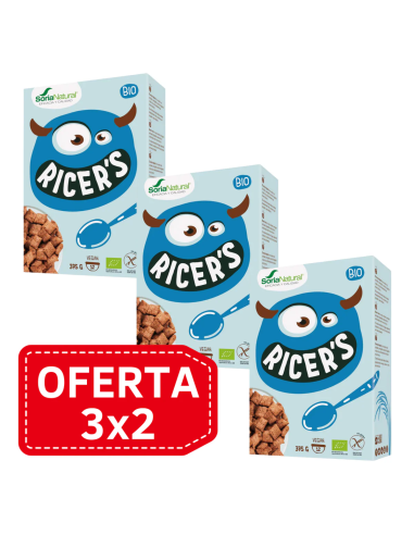 Pack 3X2 Ricers Almohadillas De Arroz Con Chocolate Alecosor Soria Natural