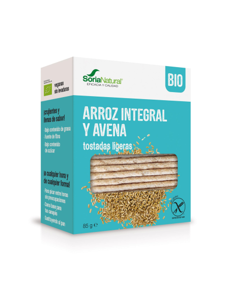 Pack de 2 ud Tostadas Arroz Integral Y Avena de Alecosor Soria Natural