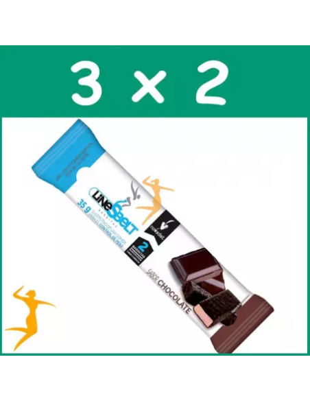 Pack 3x2 Line Sbelt Chocolate 35 g. cada una. de Novadiet