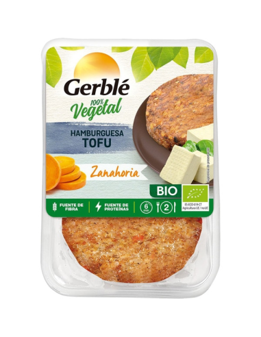 Hamburguesa de tofu y zanahoria 2 und.