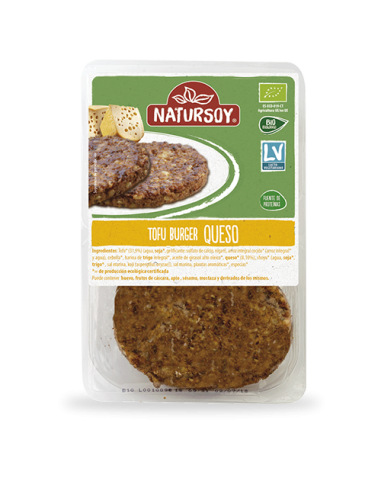 Hamburguesa de tofu y queso 2 und.