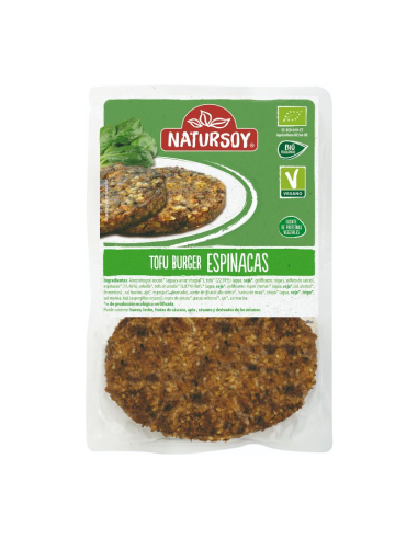 Hamburguesa de tofu y espinacas 2 und.
