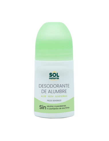 Desodorante Líquido De Alumbre Aloe Y Neem 75 ml  de Solnatural