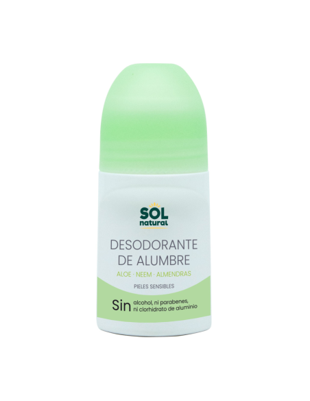 Desodorante Líquido De Alumbre Aloe Y Neem 75 ml  de Solnatural