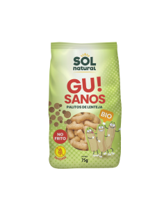 Gusanitos Gu Sanos! De Lenteja Bio 75 g  de Solnatural