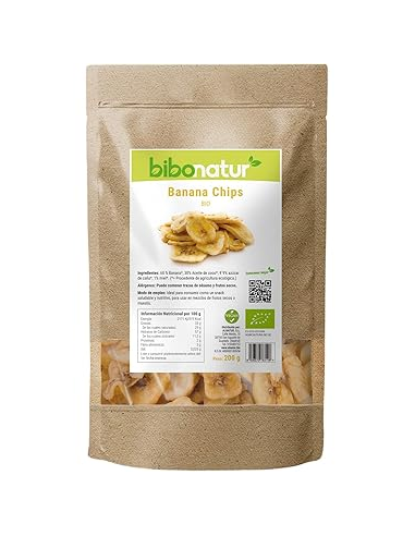 Chips Banana  Bio 200 Grm de Bibonatur