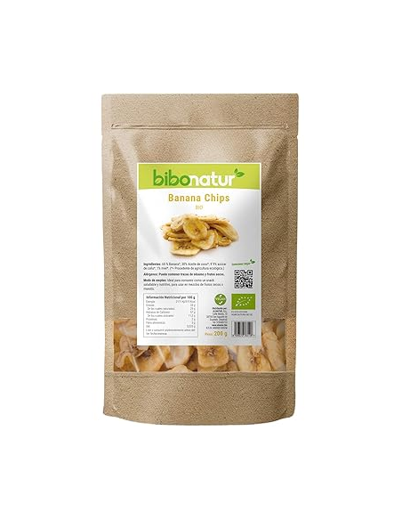Chips Banana  Bio 200 Grm de Bibonatur