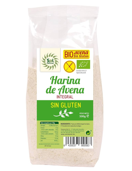 Harina De Avena Sin Gluten Bio 400 Grm de Bibonatur