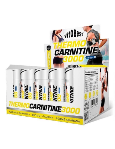 Thermo Carnitine 3000 Limon 20 Viales 60 Ml de Vit.O.Best