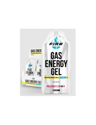 Gas Energy Gel Fresa Fire Nutrition 20 Ud. Sin Gluten