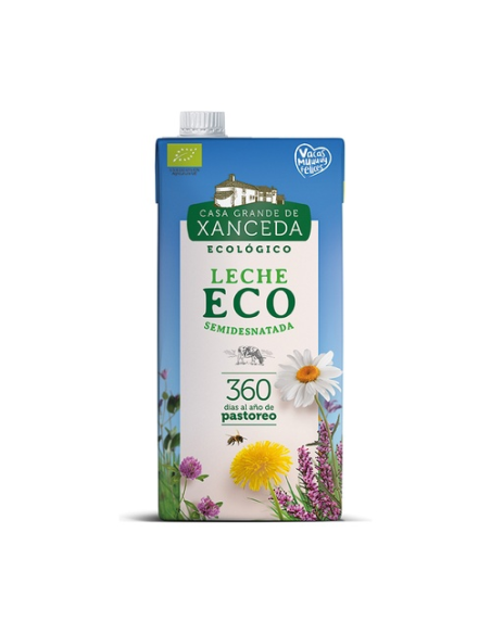 Leche De Vaca Semidesnatada Bio, 1 L de Casa Xanceda