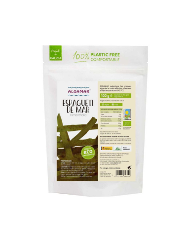 Alga Espagueti de Mar 500g Eco Algamar  Natural y Saludable