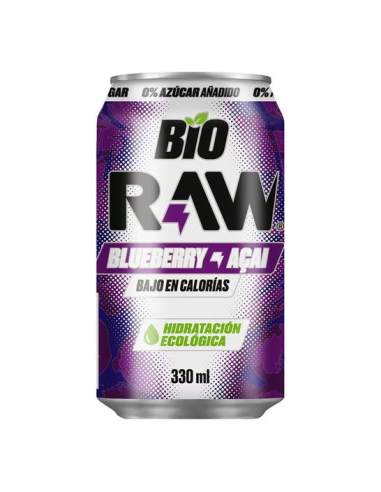 Bebida Isotónica Sabor Arándano Y Acai Bio, 330 Ml de Raw