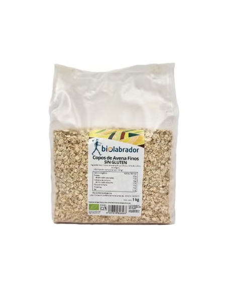 Copos De Avena Finos Sin Gluten 500Gr. de Biolabrador