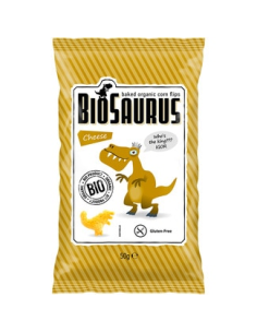 Pack 12 Uds. Snack Sabor Queso Bio 50 g  de Biosaurus
