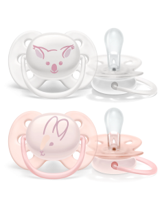 Chupete Ultra Soft 0-6Meses Niña 2Ud. Scf222/04 de Avent