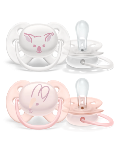 Chupete Ultra Soft 0-6Meses Niña 2Ud. Scf222/04 de Avent