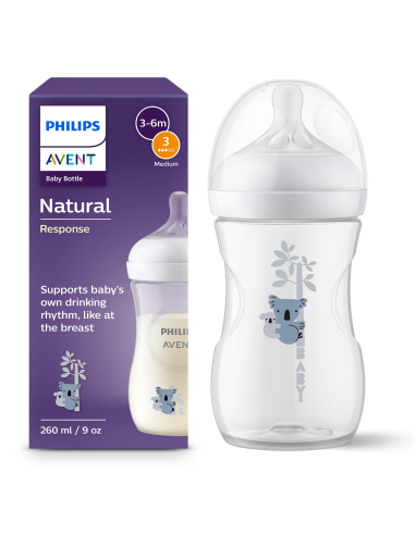 Biberon Natural Response Koala 260Ml Scy903/67 de Avent