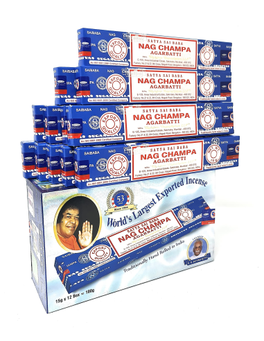 Incienso Nagchampa Sticks Caja 12/U 12 x 15g  de Satya Inciensos
