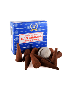 Conos Incienso Nagchampa Caja 12/U 12 x 10/U  de Satya Inciensos