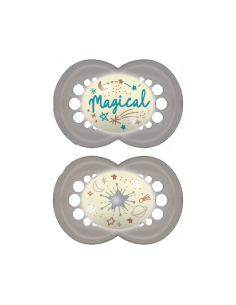 Chupete Night Sili Fisio +16M 2Un Neutro Noche de Mam