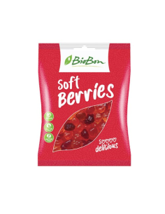 Caramelos De Goma Sabor Frutas Del Bosque Sin Gelatina Bio, 100 G de Biobon