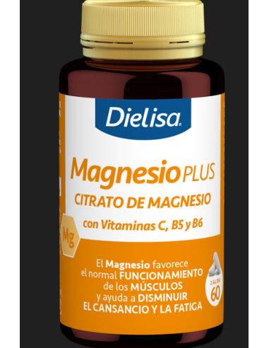 Magnesio Plus Citrato con Vitaminas C, B5 y B6  Dielisa