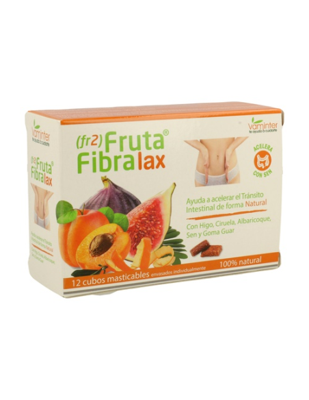 Fruta+Fibra Lax Acelera 12 Cubos Masticables 120 G de Vamint