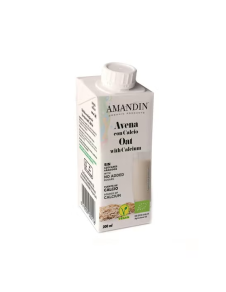 Bebida Vegetal De Avena Con Calcio 200 Ml X 24 Uds de Amandin